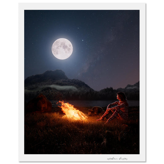 Contemplación, print Giclée fine art de Esteban Bustos, formato vertical